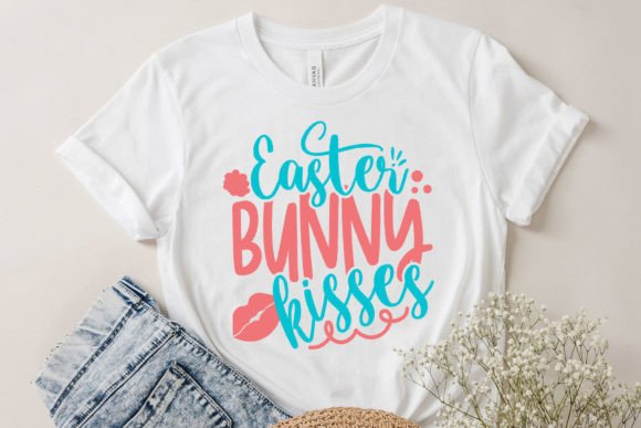Easter Bunny Kisses Funny SVG Cut File