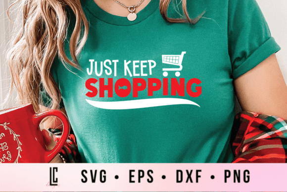 Just Keep Shopping Graphics for Local Business Branding