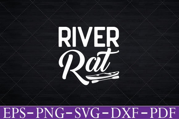 Kayaking River Rat T-Shirt Graphics for Creative Crafts