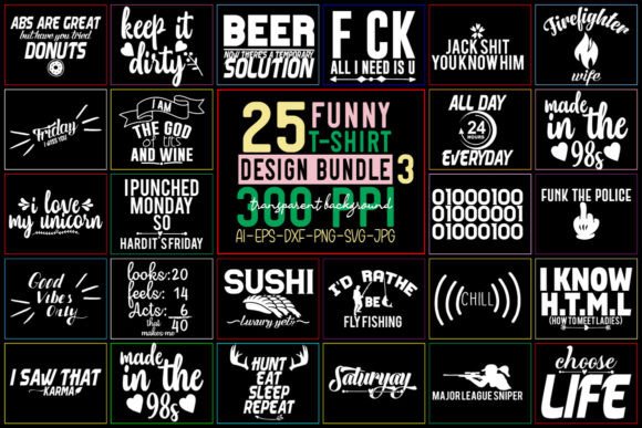 Testing the Funny SVG Bundle T-Shirt Bundle - 03