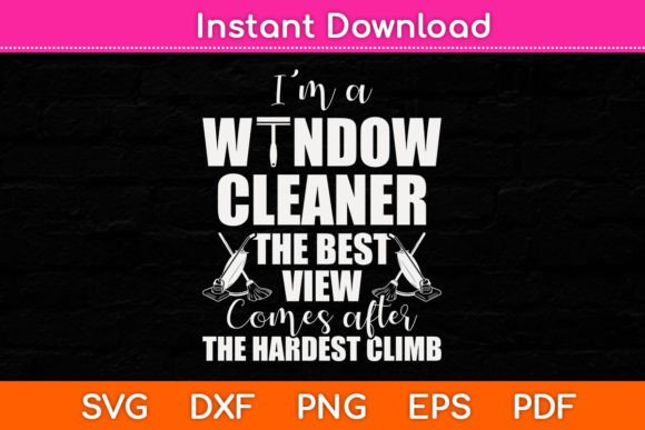 Window Cleaner Svg for Graphics and Crafts
